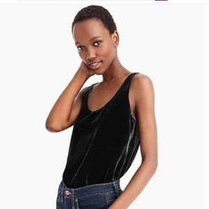 J. Crew Black Velvet Tank